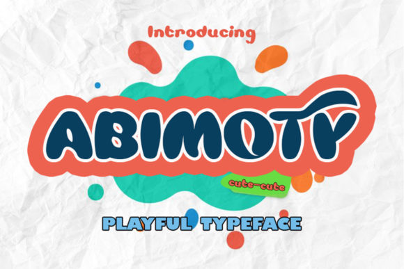 Abimoty: The Playful Display Font for Crafters and Designers