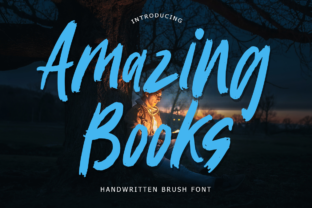 Amazing Books: A Handwritten Display Font for Modern Digital Branding