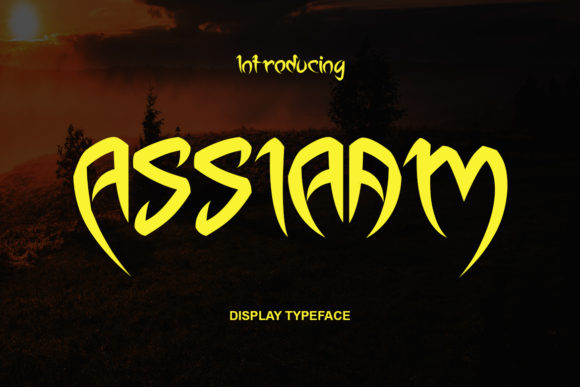 Assiaam Display Font for Elegant Brand Identity