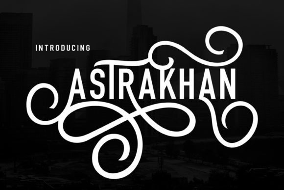 Astrakhan Display Font for Elegant Branding and Craft Projects