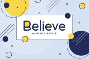 Believe: A Cute and Casual Display Font for Friendly Editorial Design