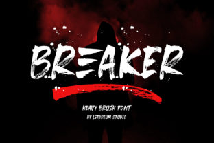 Breaker Typeface: Heavy Brush Display Font for Bold Web Design
