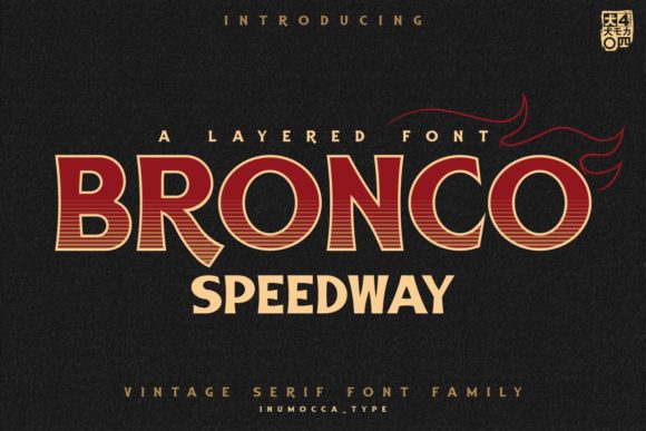 Bronco Speedway Typeface: Elevating Campaign Headlines and Brand Identity