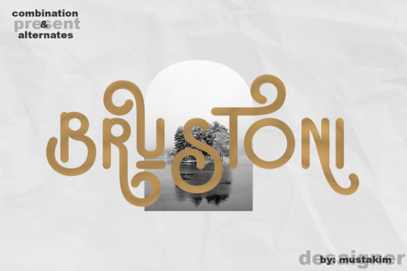 Brustoni: The Quirky Display Font for Standout Craft Products