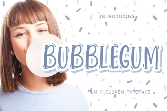 Bubblegum Typeface: A Joyful Display Font for Handmade Creators