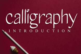 Calligraphy Display Font for Elegant Craft Projects