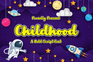 Childhood Display Font: A Bold, Handcrafted Typeface for Makers