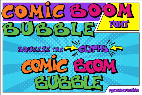 Comic Boom Bubble Typeface: A Bold Display Font for Creative Branding