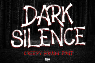 Dark Silence: A Creepy Brush Display Font for Bold Digital Headlines