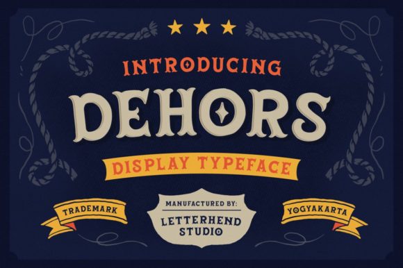 Dehors Font Review: A Retro Display Masterpiece