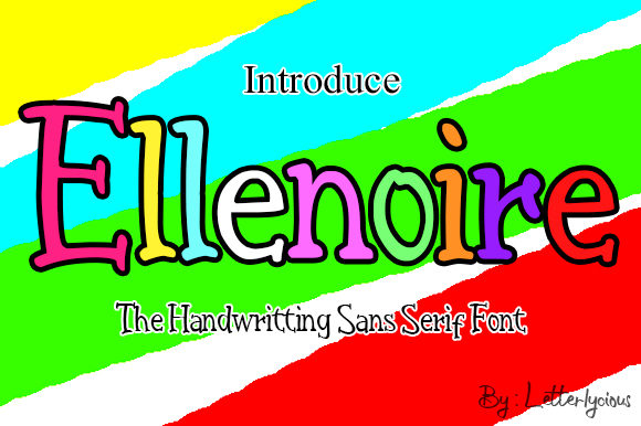Ellenoire: The Whimsical Display Font for Brighter Brand Visuals