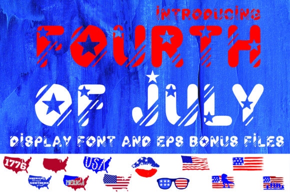 Fourth of July Typeface for Patriotic Branding