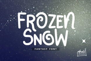 Frozen Snow Display Font for Modern Web Design