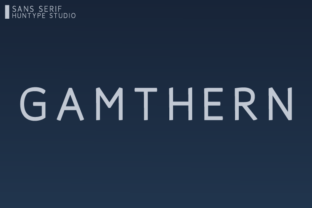 Gamthern: A Modern Sans Serif Font for Elegant Craft Designs