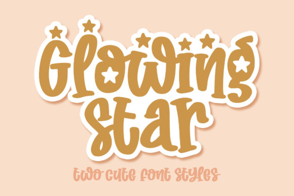 Glowing Star Typeface: A Playful Display Font for Modern Web Design