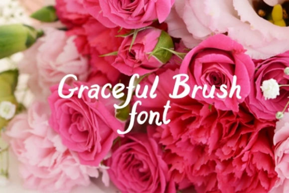 Graceful Brush: The Bold Display Font for Standout Web Design