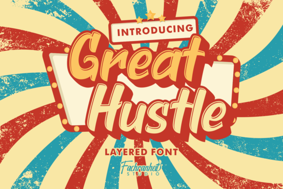 Great Hustle: The Vintage Display Font for Authentic Brand Identity