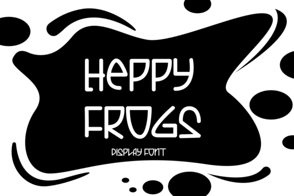 Heppy Frogs: A Modern Display Font for Handmade Branding