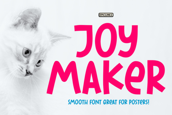 Joy Maker Typeface: The Friendly Display Font for Brand Identity
