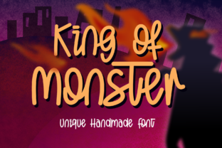 King of Monster Display Font for Web Design