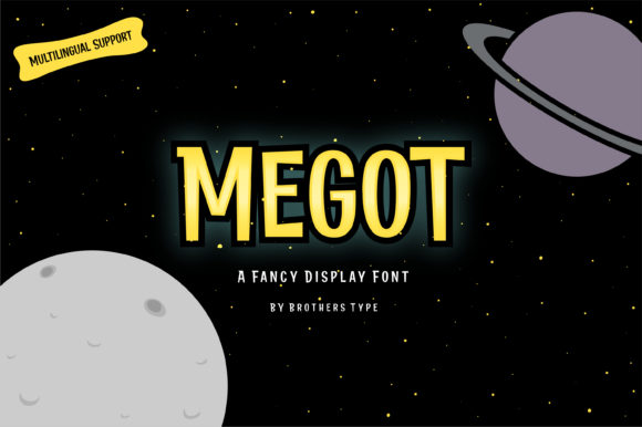 Megot: The Modern Display Font for Playful Campaign Design
