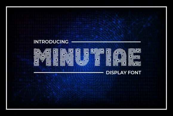 Minutiae Display Font for Handmade Labels and Printables