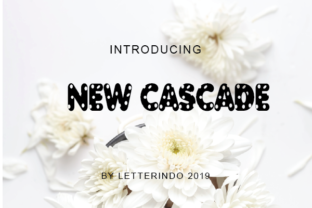New Cascade: A Playful Display Font for Crafting and Digital Campaigns
