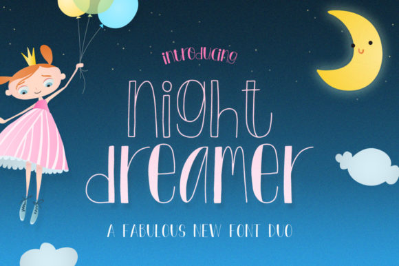Night Dreamer Display Font for Elegant Craft Projects