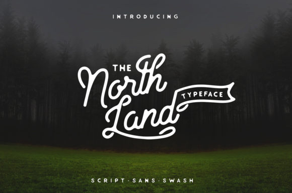 North Land Display Font for Elegant Craft Projects
