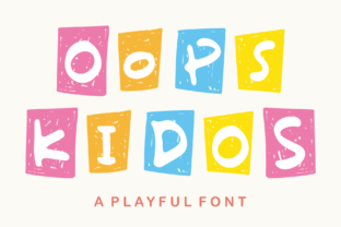 Oops Kidos Typeface: A Quirky Display Font for Distinctive Branding