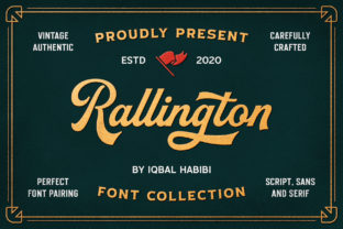 Rallington Display Font for Retro Branding