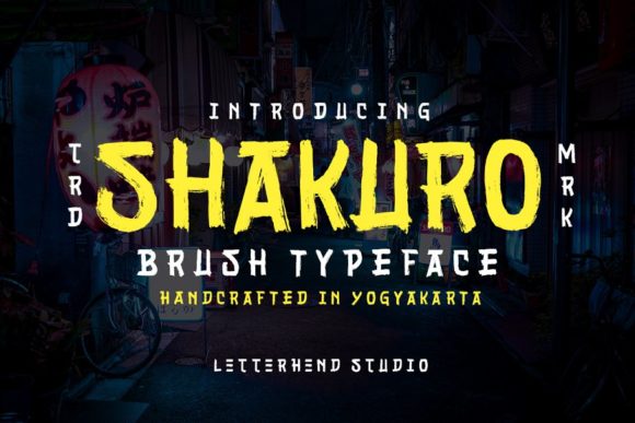 Shakuro: Bold Brush Display Fonts for Scroll-Stopping Visuals