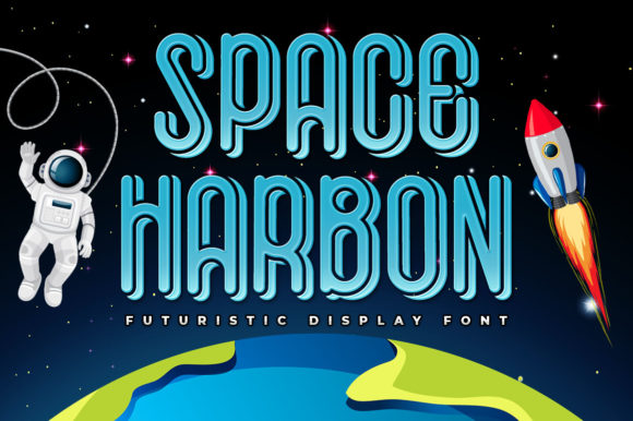 Space Harbon: A Futuristic Display Font for Modern Crafters