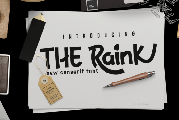 The Raink: A Friendly Display Font for Editorial and Social Media Design